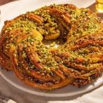 Braided Easter bread with pistachio and cranberry filling - Recipe by Neff for The Appliance Blog